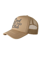 Cool Cat Dad Club Signature Script Foam Trucker Cap