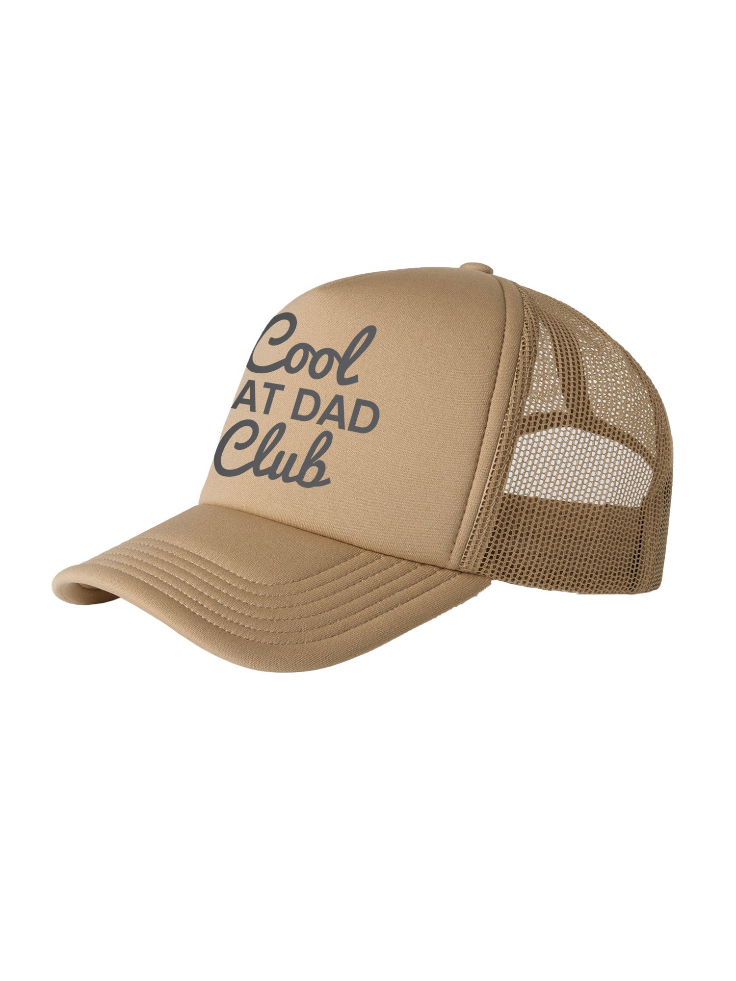 Cool Cat Dad Club Signature Script Foam Trucker Cap