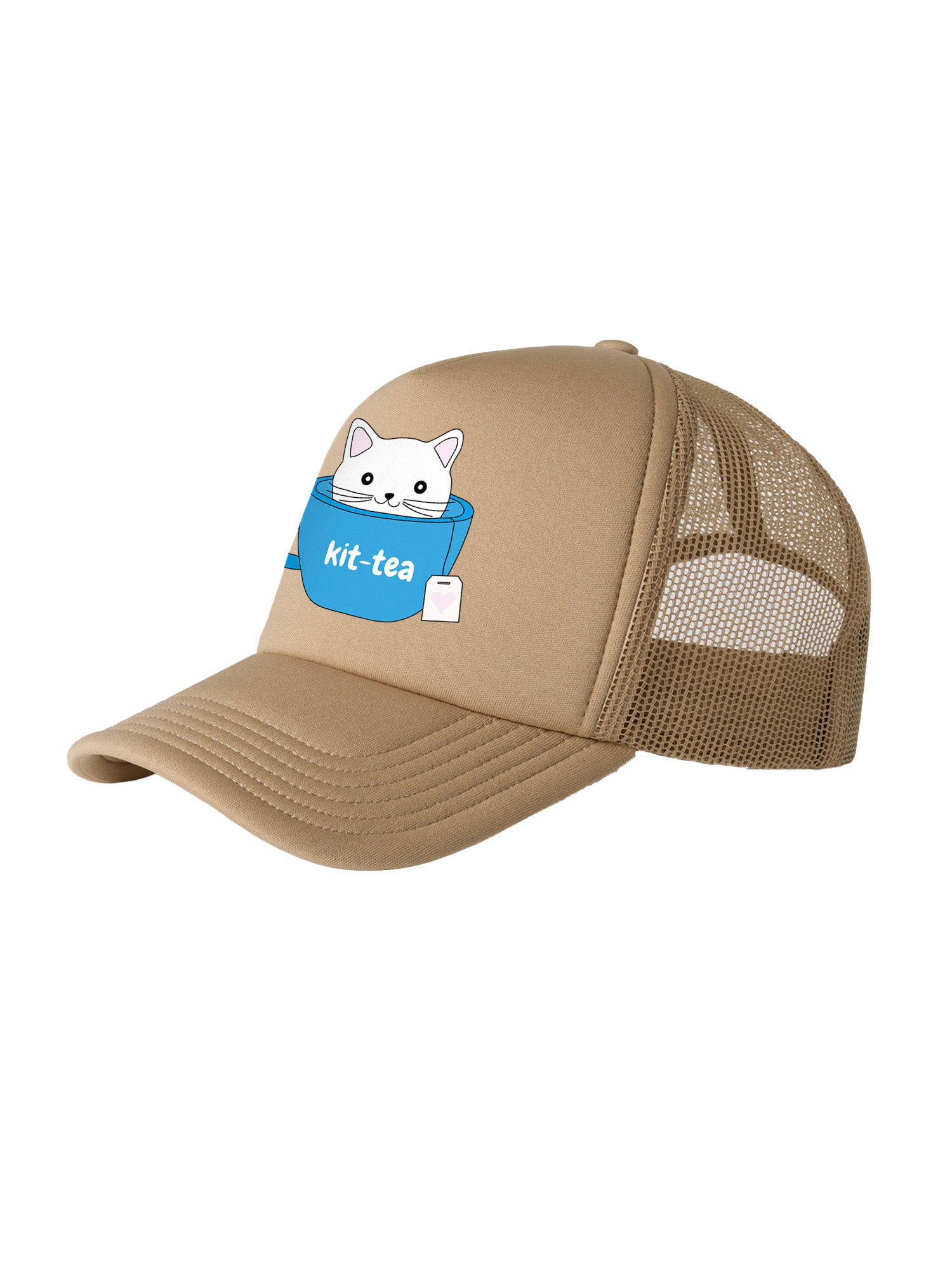Kit-Tea Cat Foam Trucker Cap