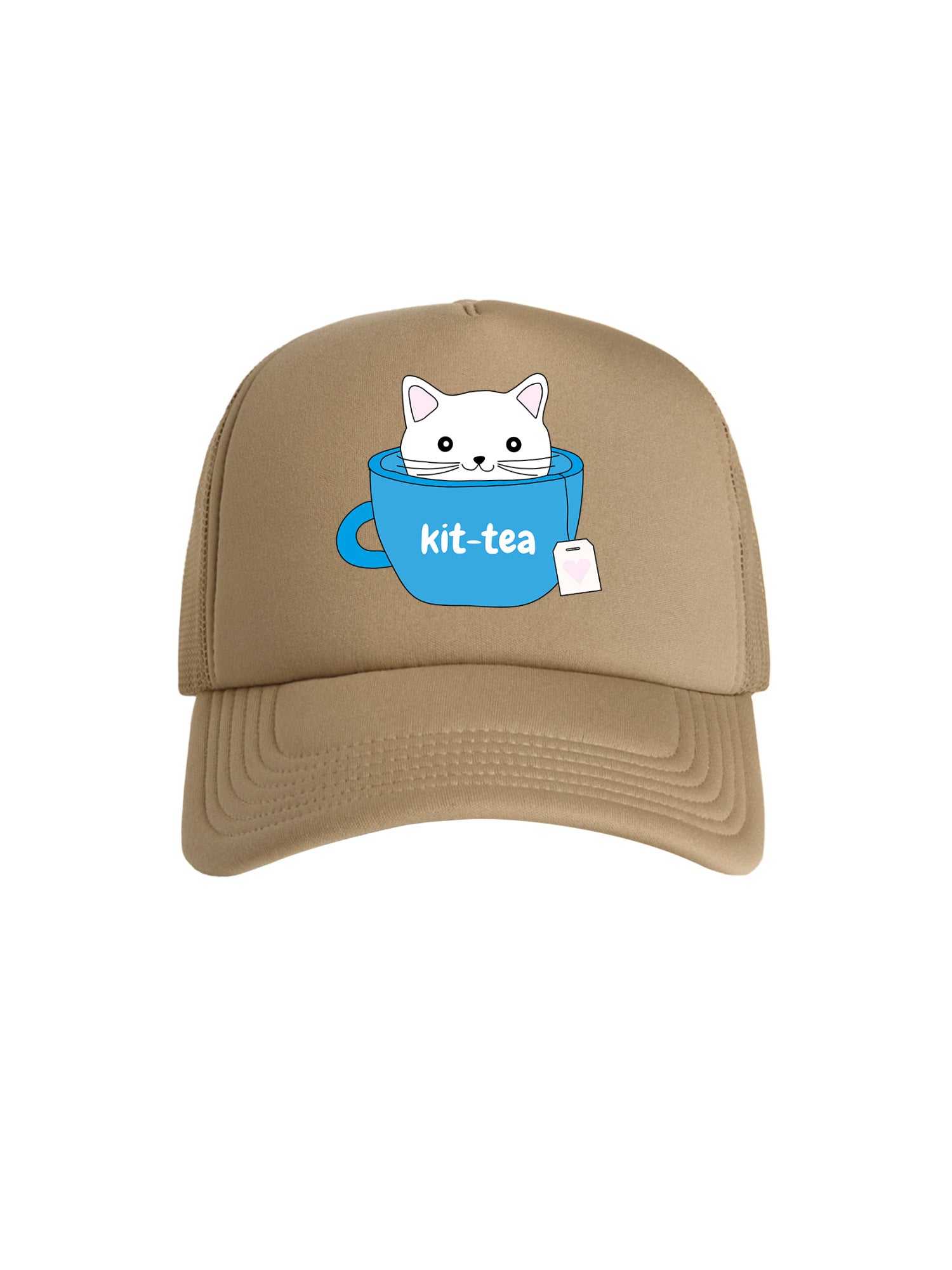 Kit-Tea Cat Foam Trucker Cap