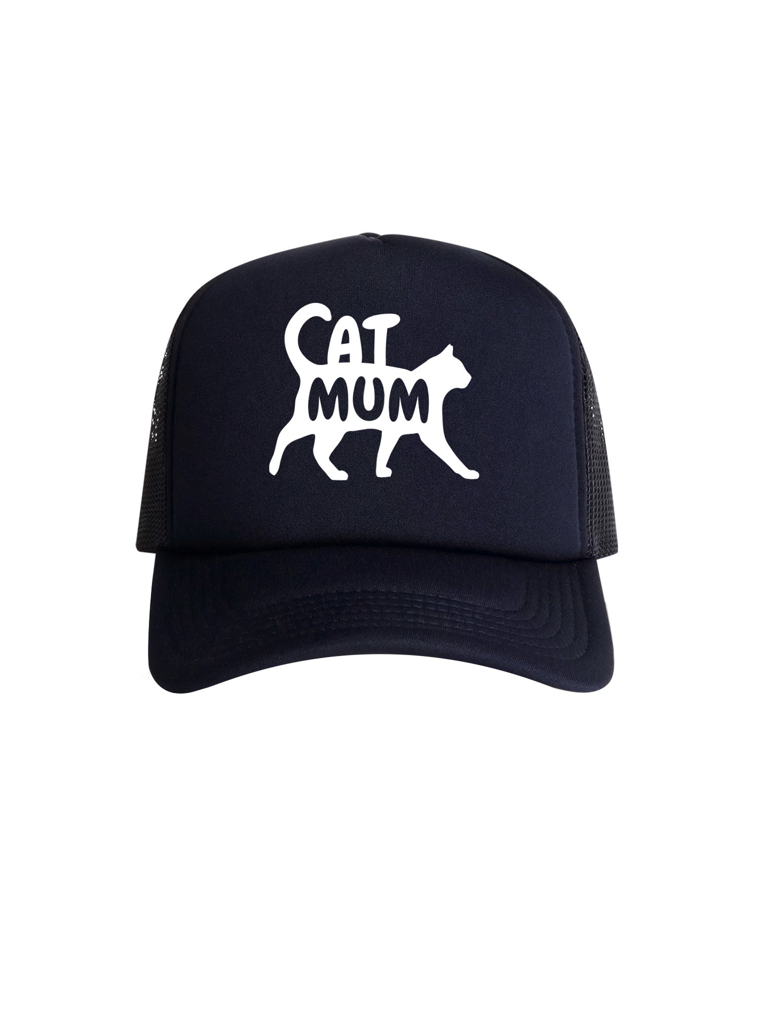 Cat Mum Silhouette Foam Trucker Cap