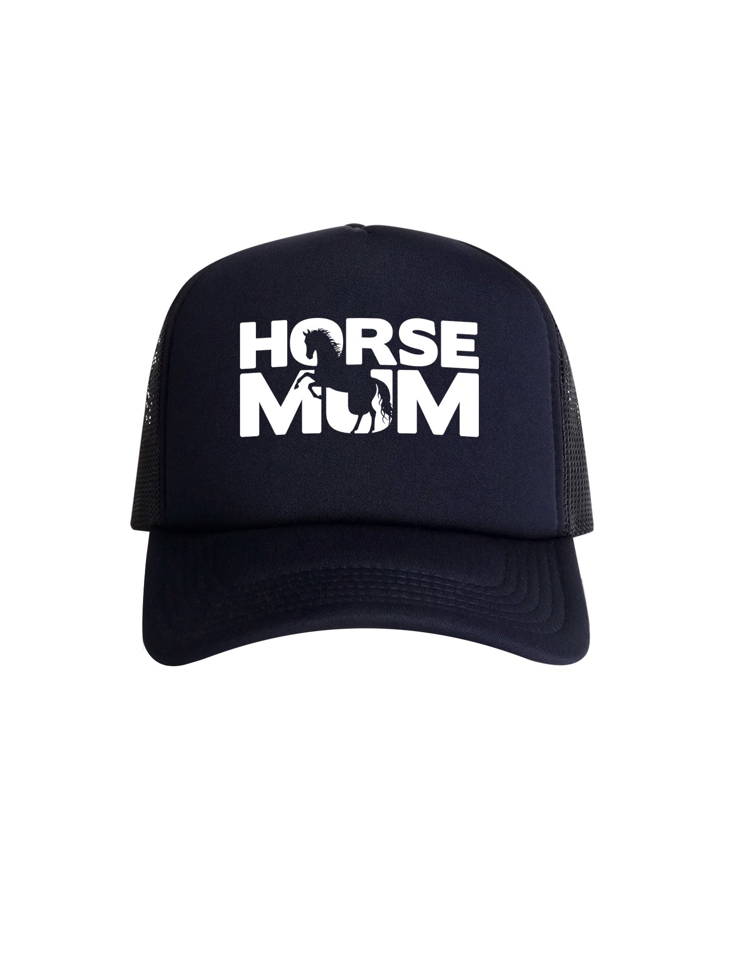 Horse Mum Silhouette Foam Trucker Cap