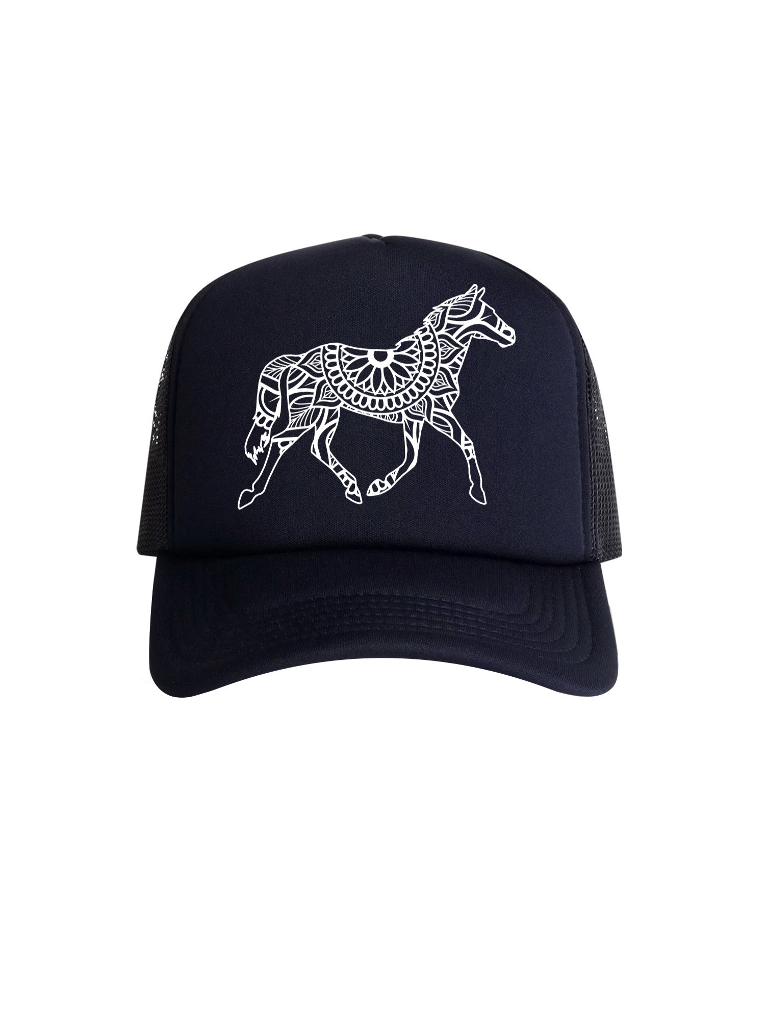 Horse Mandala Foam Trucker Cap
