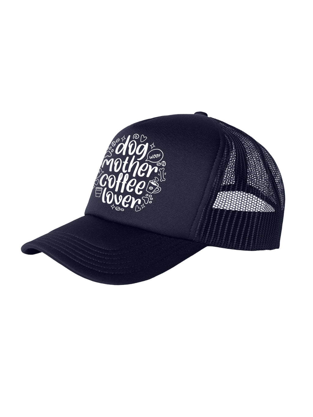Dog Mother Coffee Lover Foam Trucker Cap