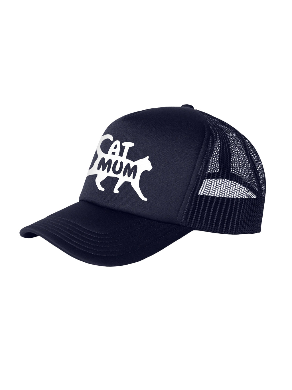 Cat Mum Silhouette Foam Trucker Cap