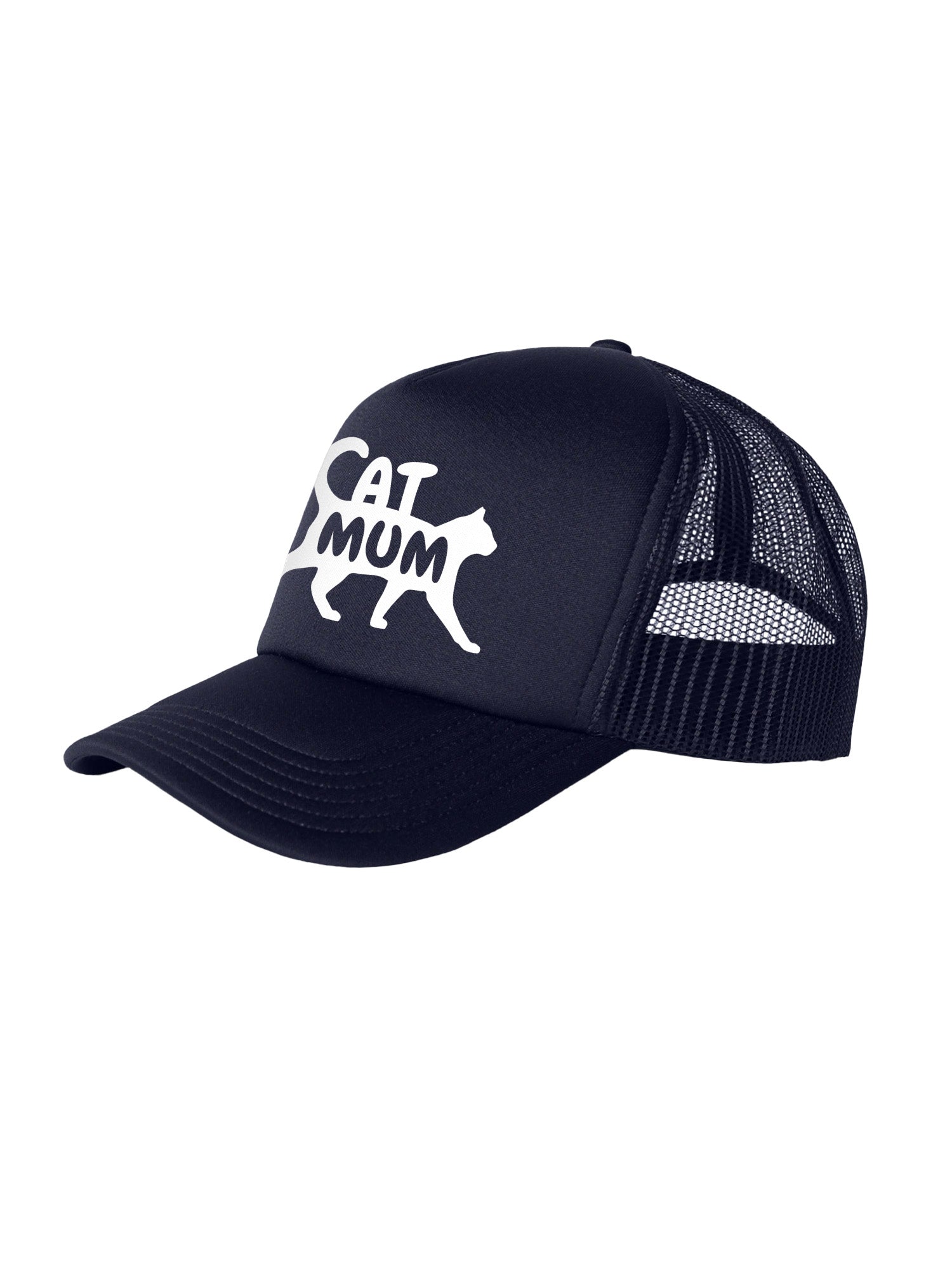 Cat Mum Silhouette Foam Trucker Cap