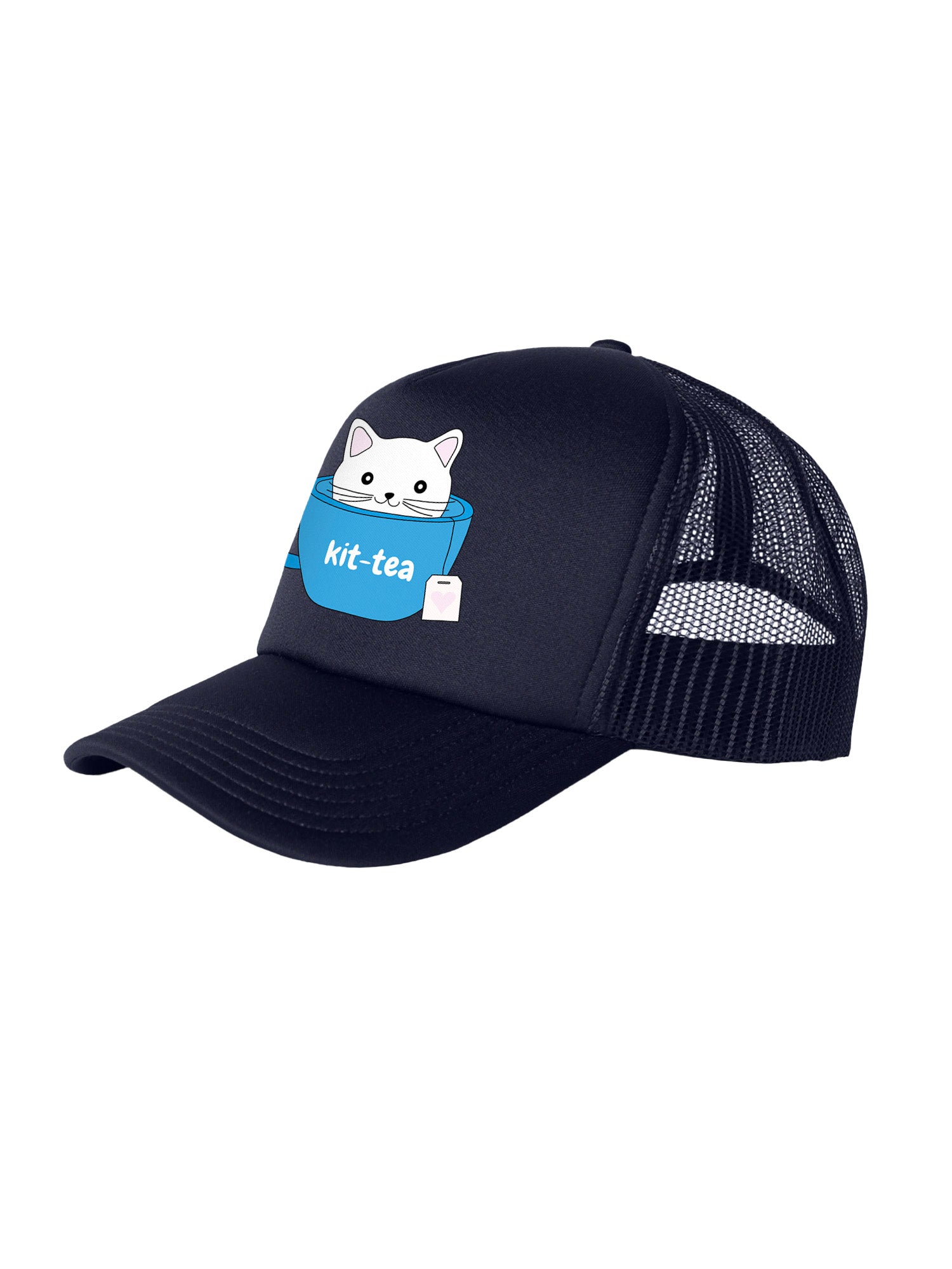 Kit-Tea Cat Foam Trucker Cap