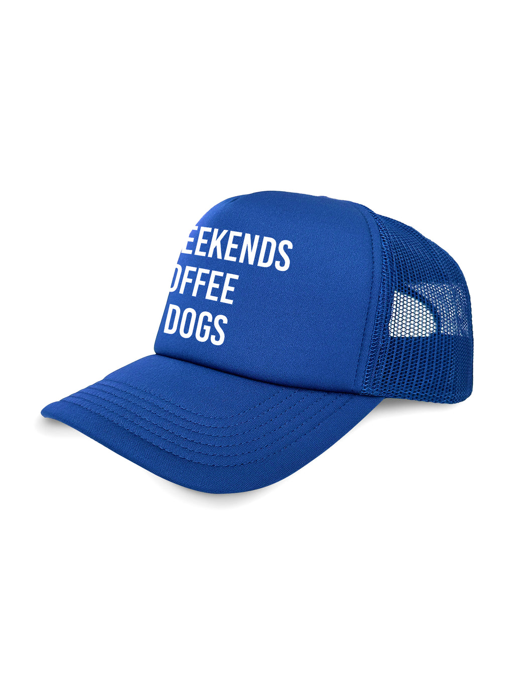 Weekends Coffee & Dogs Foam Trucker Cap