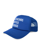 Weekends Coffee & Dogs Foam Trucker Cap