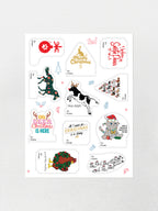 Furriends Christmas Gift Tags Sticker Sheet