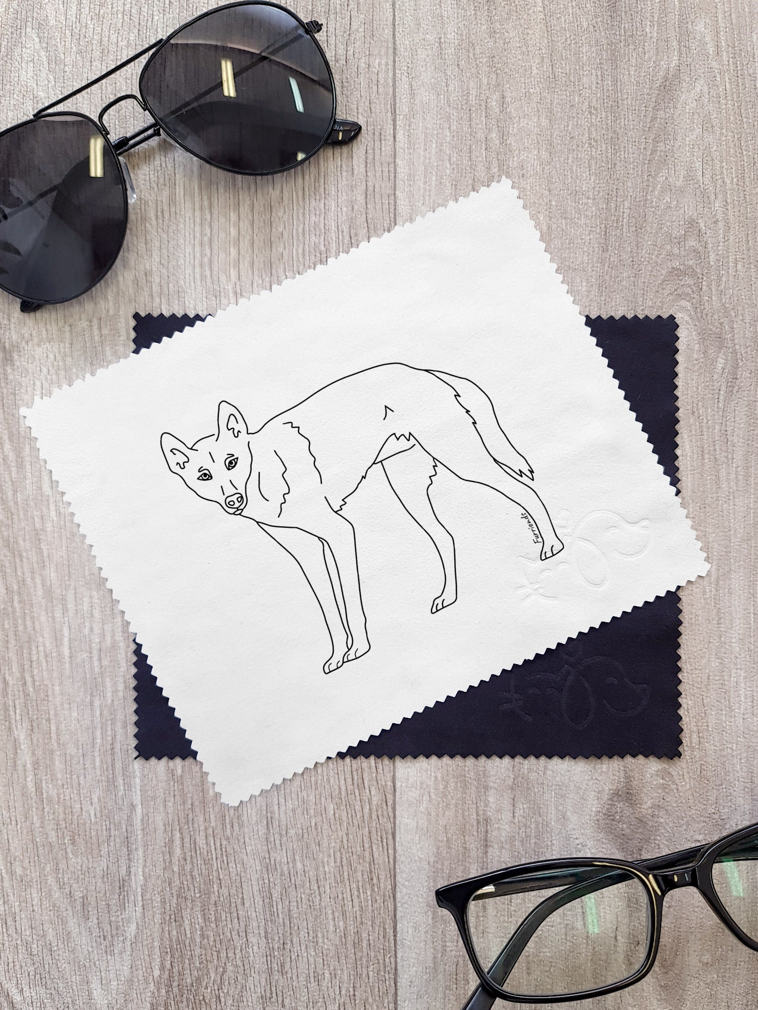 Dingo Microfibre Suede Glasses Cleaning Cloths (Twinpack)