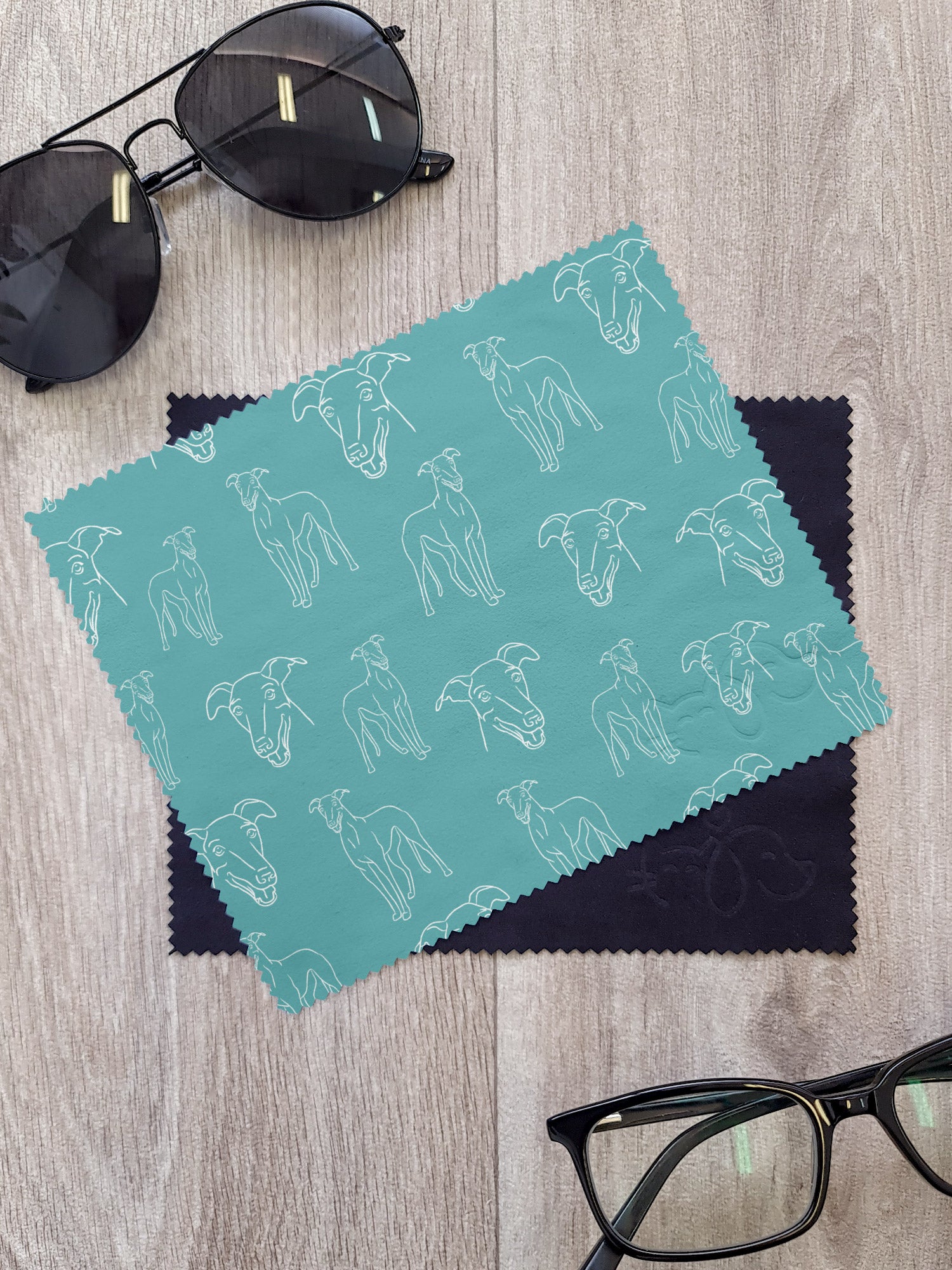 Greyhound Microfibre Suede Glasses Cleaning Cloths (Twinpack)