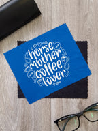 Horse Mother Coffee Lover Microfibre Suede Glasses Cleaning Cloths (Twinpack)