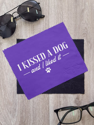 I Kissed A Dog And I Liked It Microfibre Suede Glasses Cleaning Cloths (Twinpack)