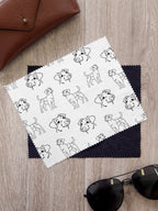 Jack Russell Terrier (Rough Coat) Microfibre Suede Glasses Cleaning Cloths (Twinpack)