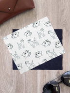 Jack Russell Terrier (Smooth Coat) Microfibre Suede Glasses Cleaning Cloths (Twinpack)