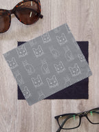 Russian Blue Microfibre Suede Glasses Cleaning Cloths (Twinpack)