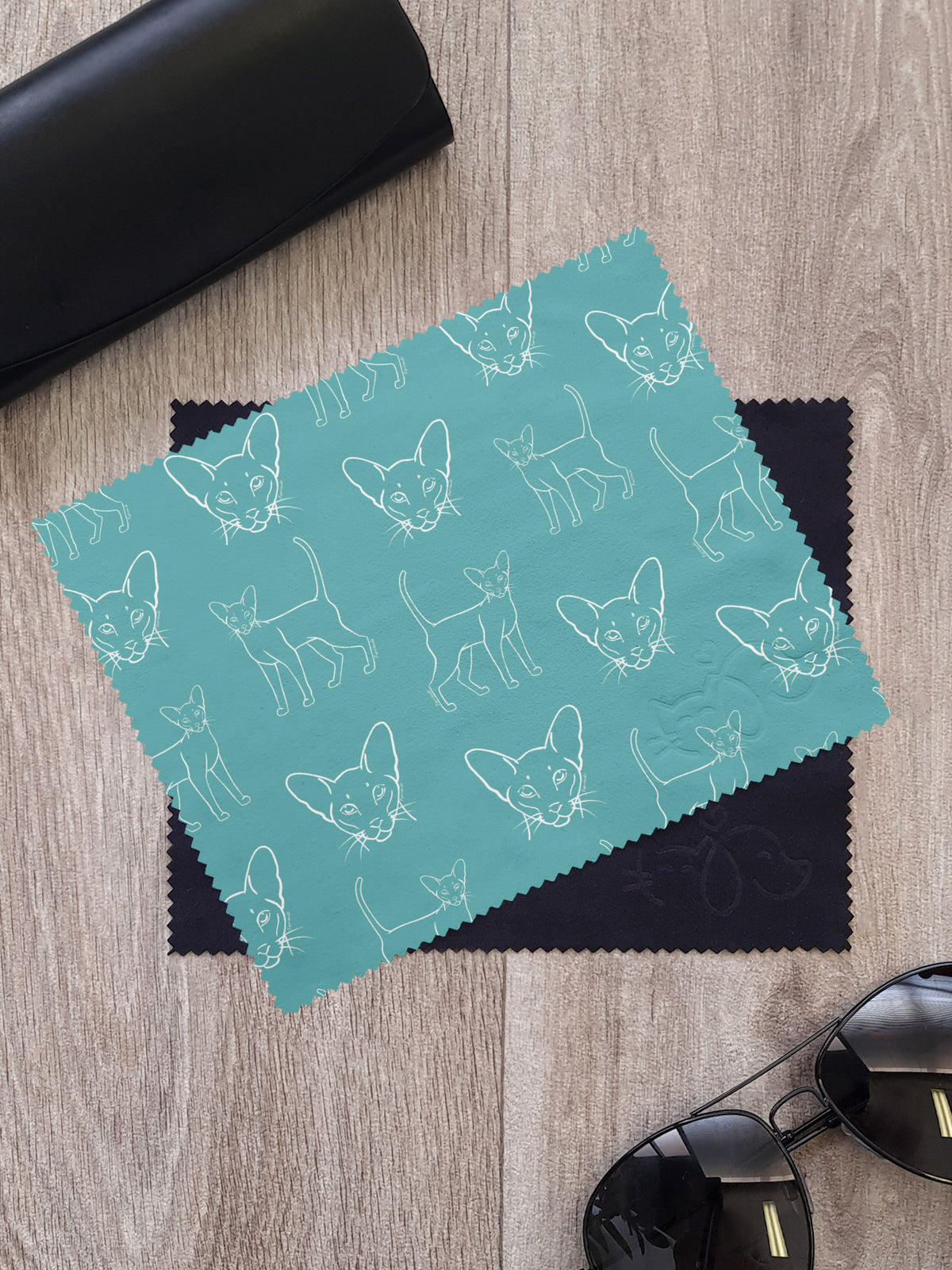 Siamese Microfibre Suede Glasses Cleaning Cloths (Twinpack)