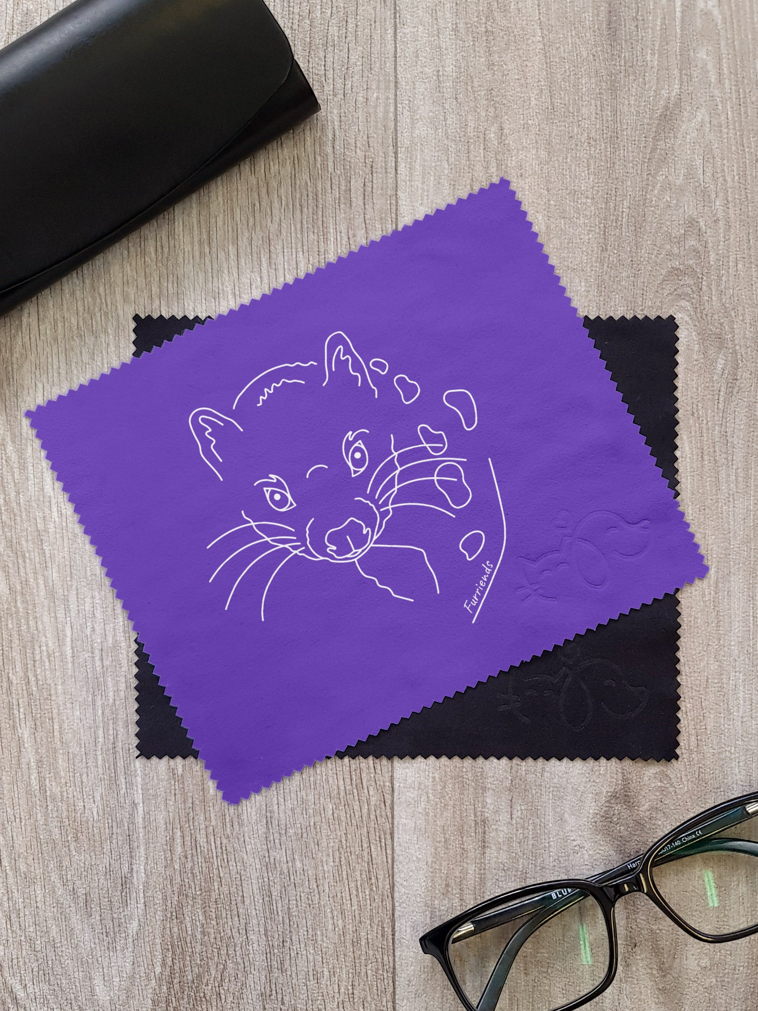 Spotted-Tailed Quoll Microfibre Suede Glasses Cleaning Cloths (Twinpack)