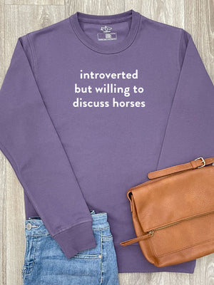 Introverted But Willing To Discuss Horses Classic Jumper