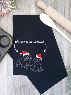 Christmas Edition Dual Breed Customisable Tea Towel