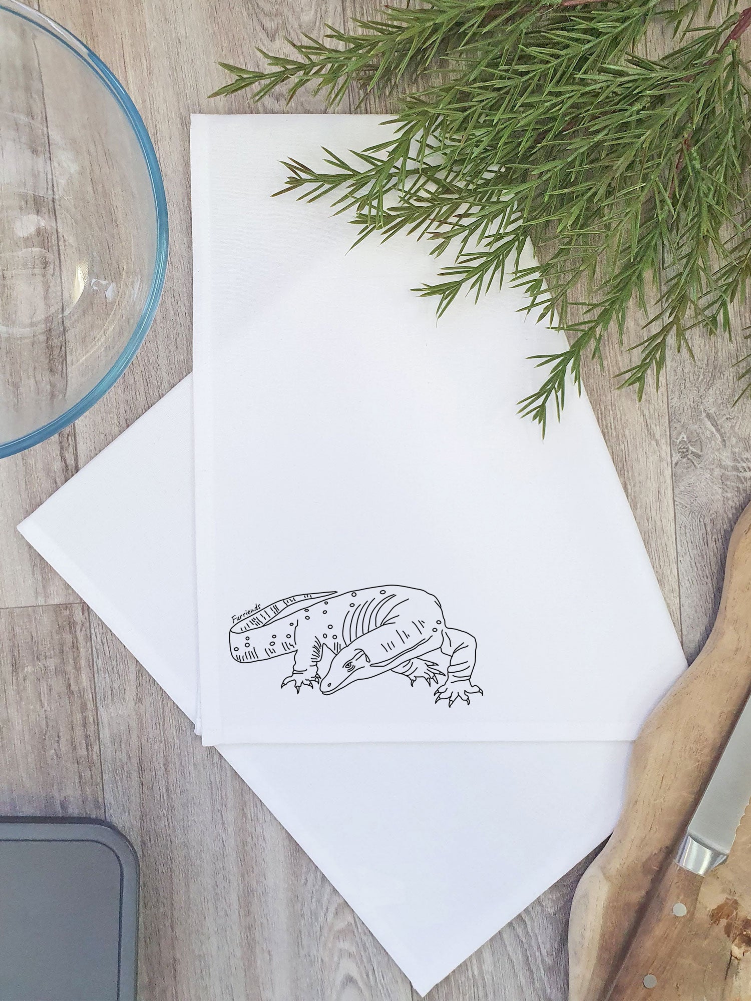 Lace Monitor Tea Towel