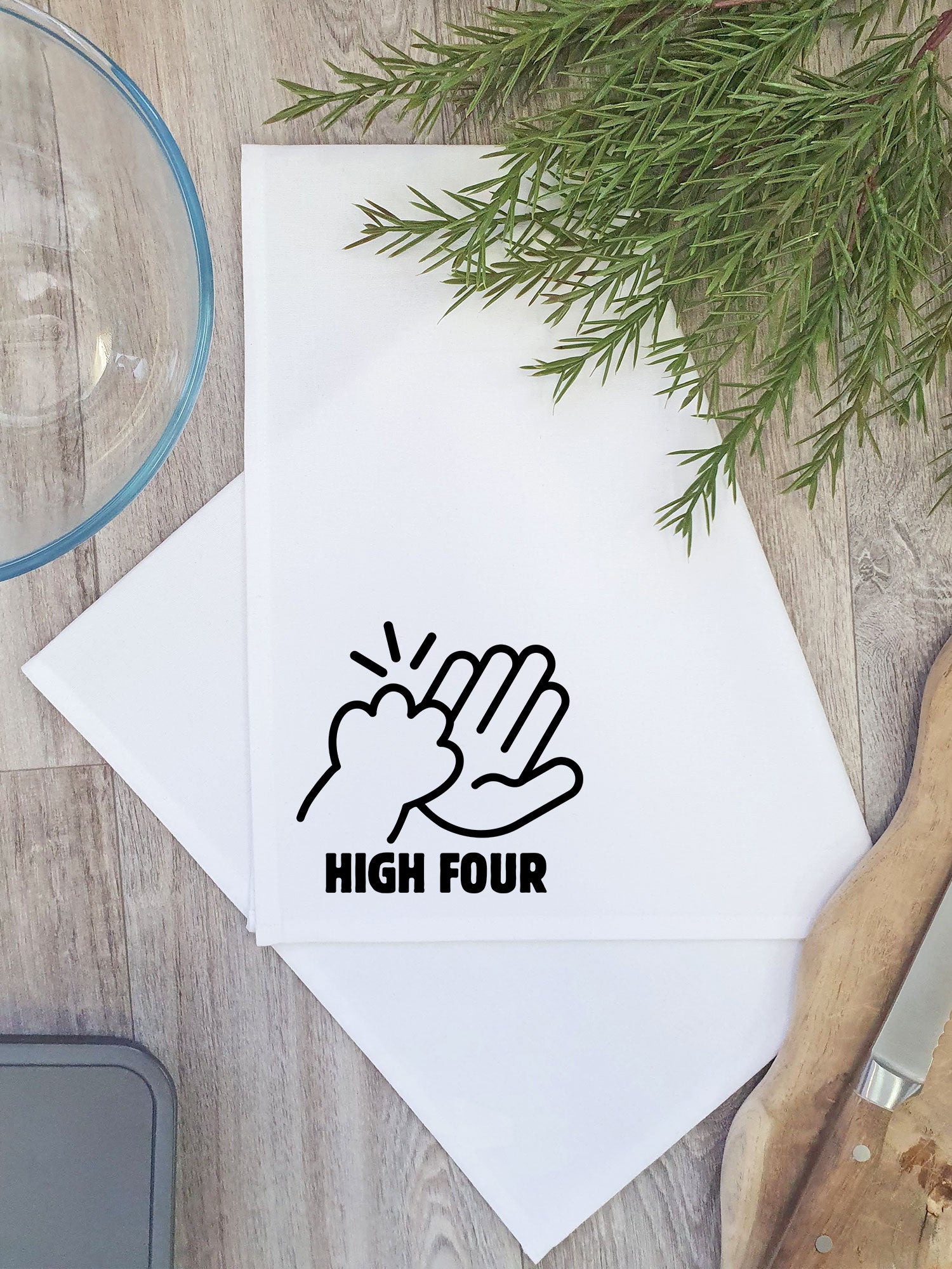 High Four Tea Towel