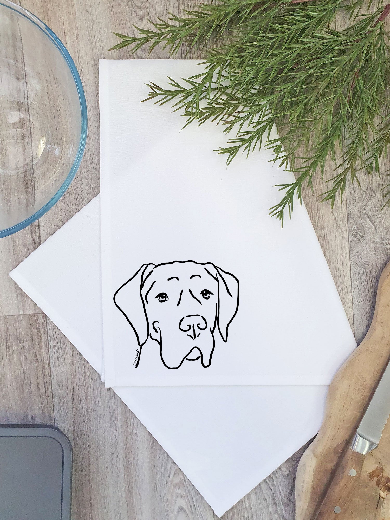 Great Dane Tea Towel