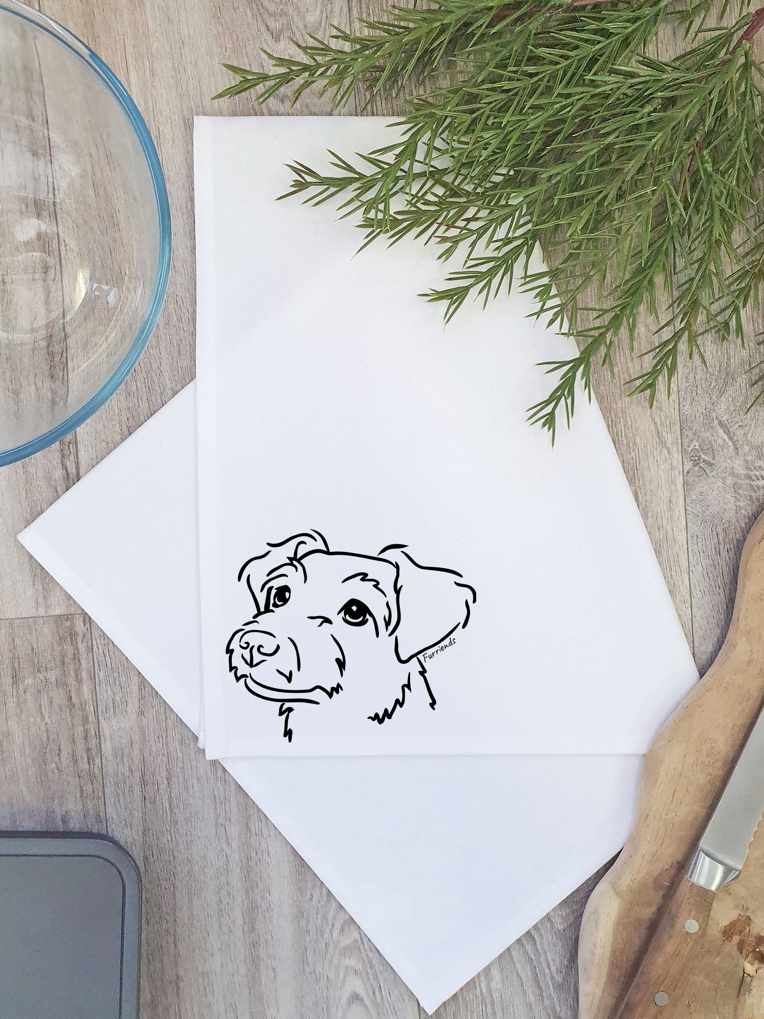 Jack Russell Terrier (Rough Coat) Tea Towel