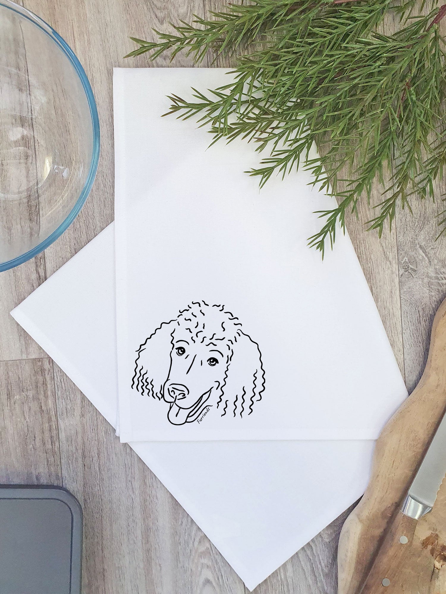 Poodle Tea Towel