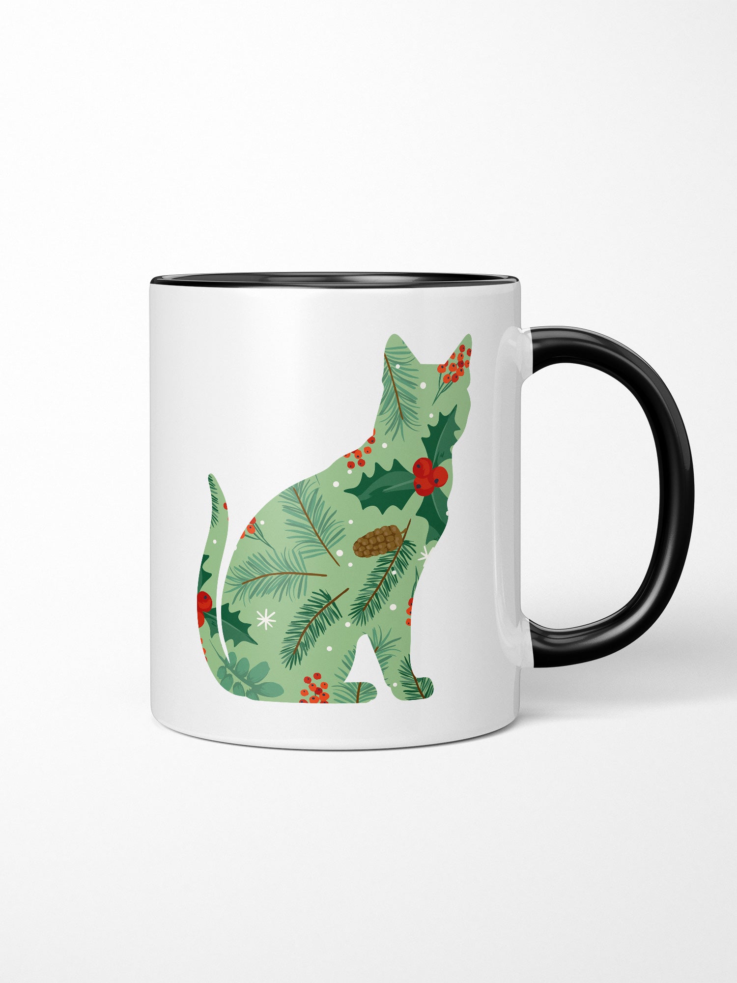 Feline Festive Ceramic Mug