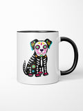 Sugar Skull Dog Ceramic Mug