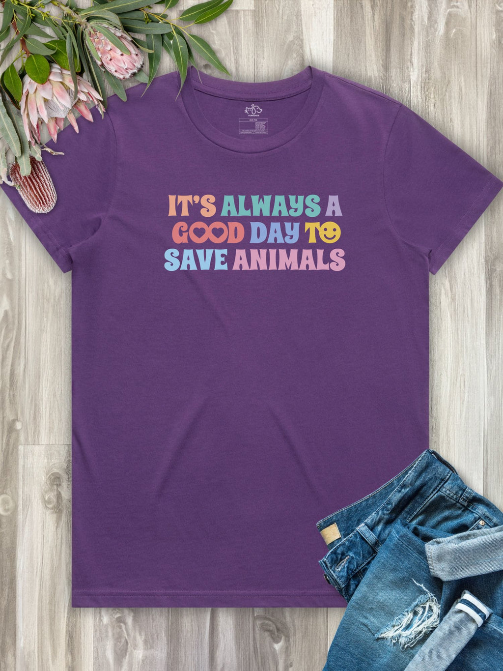 It's A Good Day To Save Animals Ava Women's Regular Fit Tee