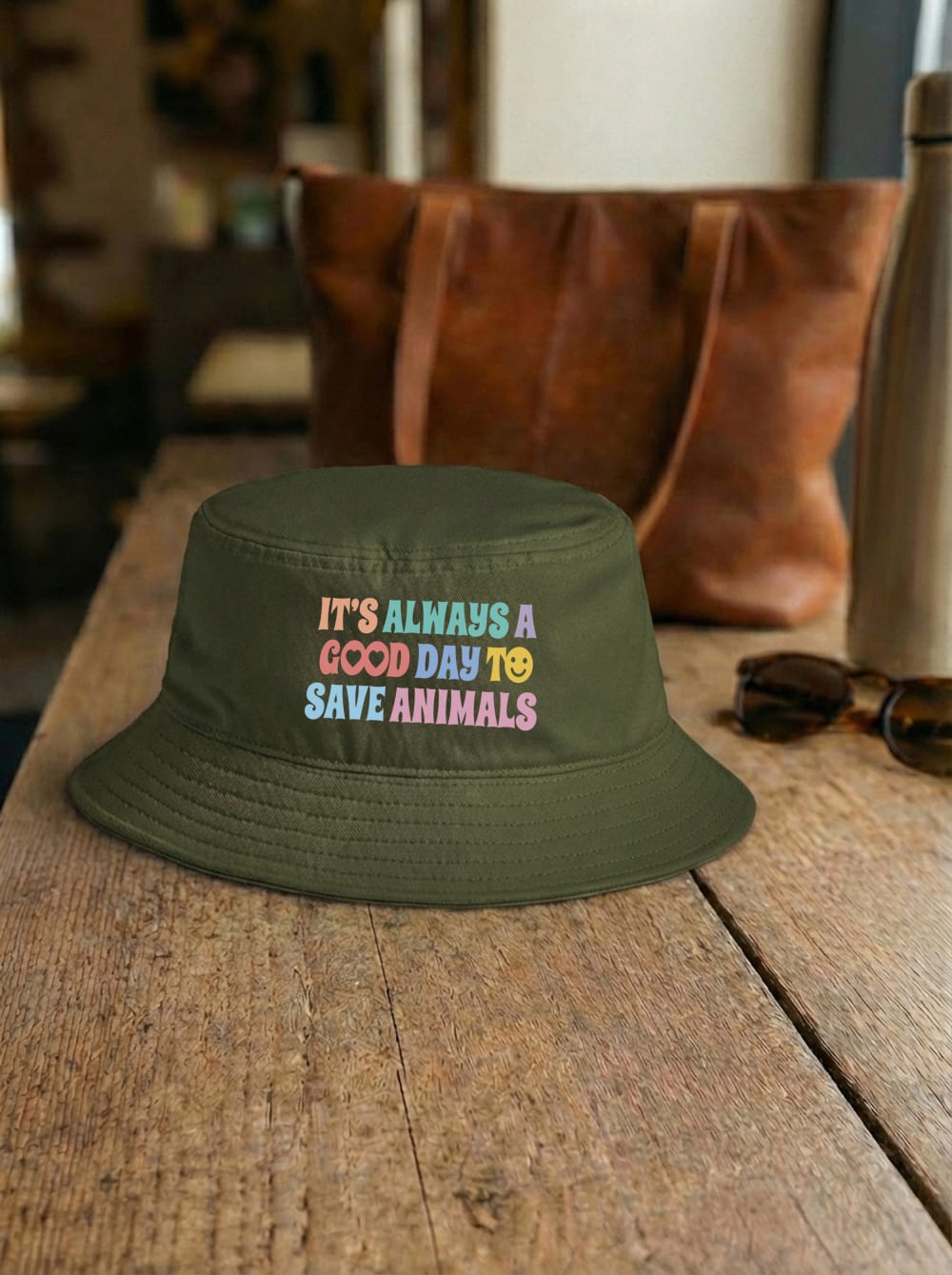 It's A Good Day To Save Animals Bucket Hat