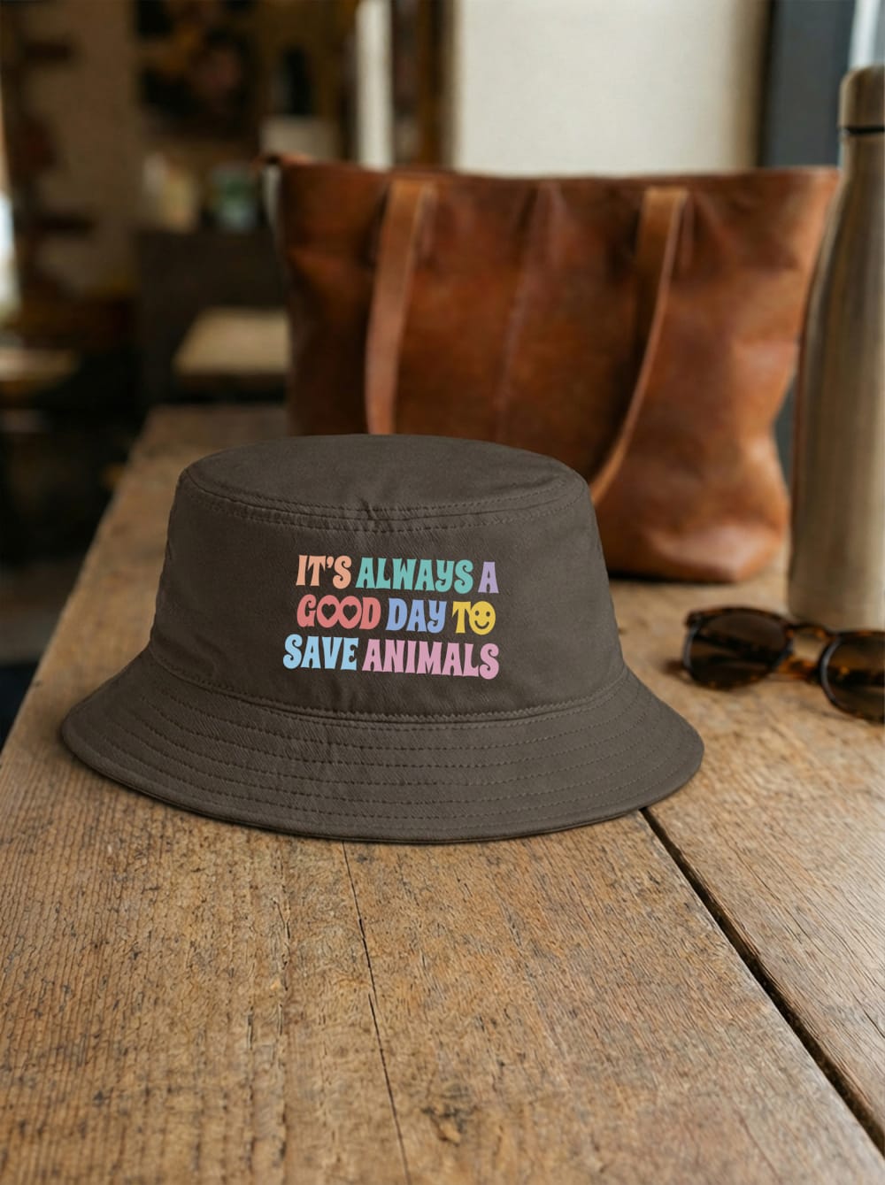 It's A Good Day To Save Animals Bucket Hat