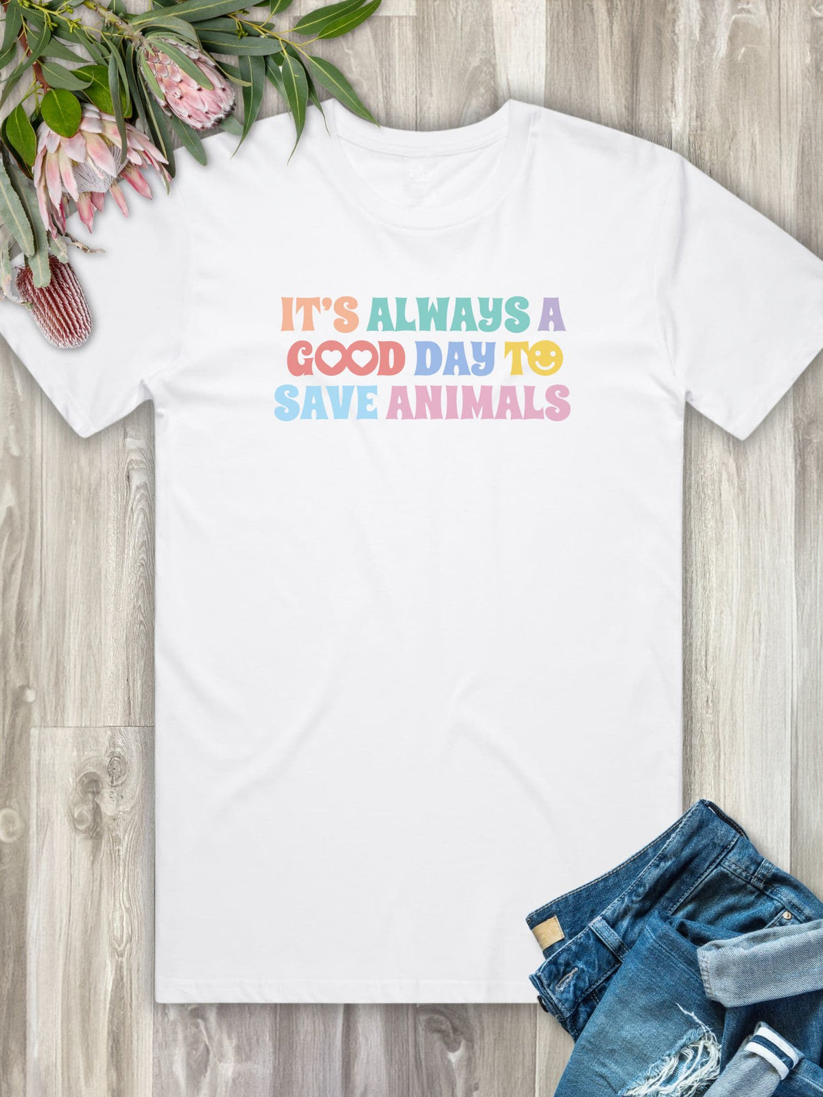It's A Good Day To Save Animals Essential Unisex Tee