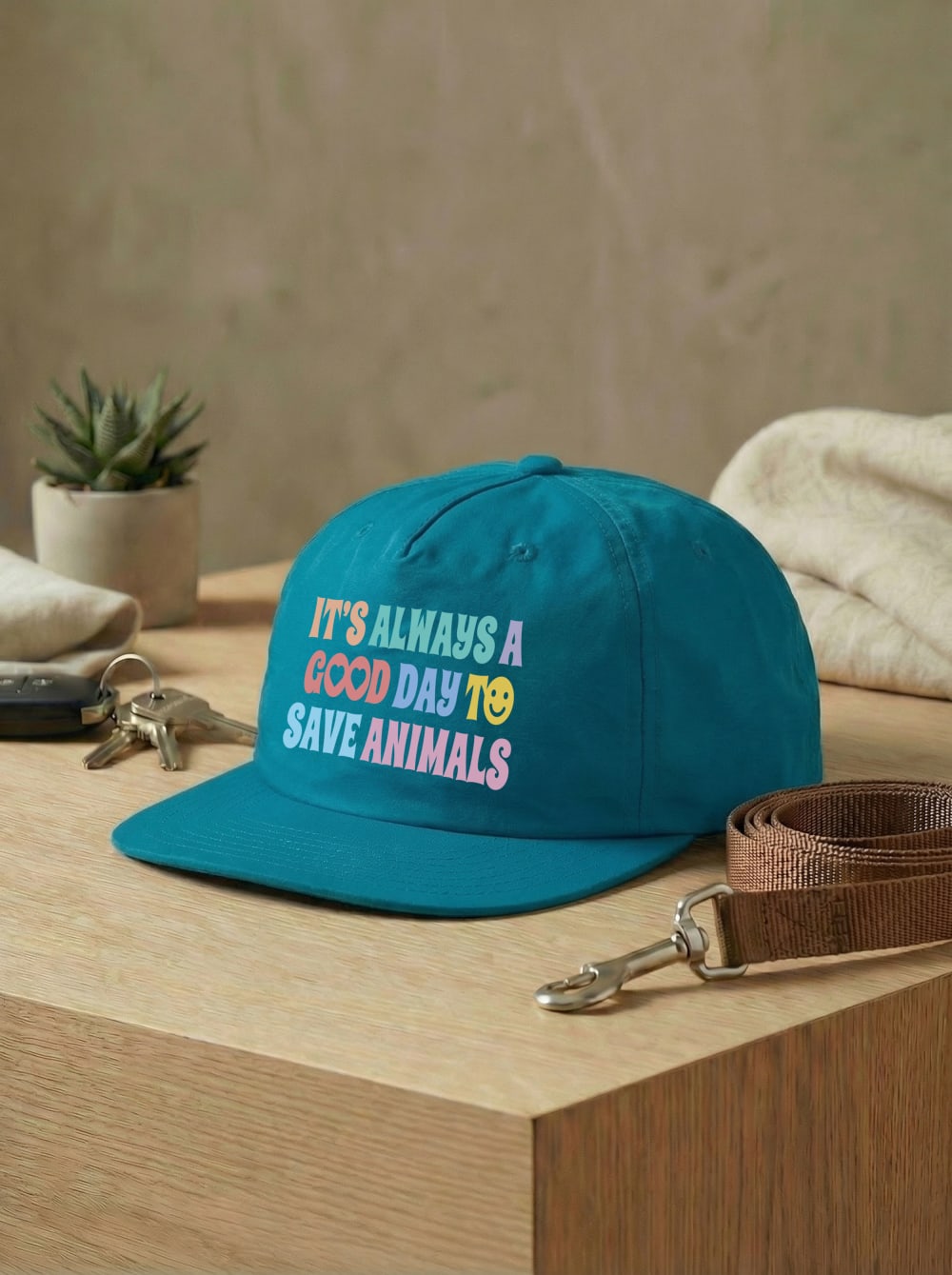 It's A Good Day To Save Animals Quick Dry Cap