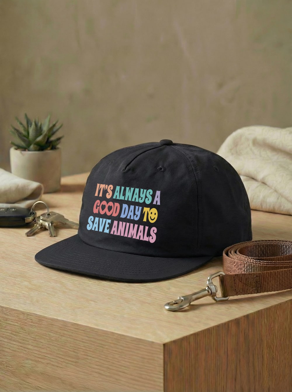 It's A Good Day To Save Animals Quick Dry Cap