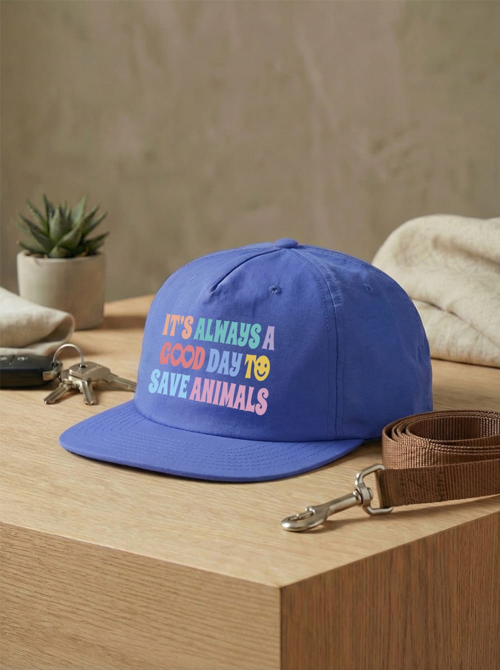 It's A Good Day To Save Animals Quick Dry Cap
