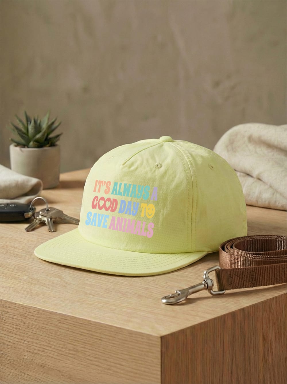 It's A Good Day To Save Animals Quick Dry Cap