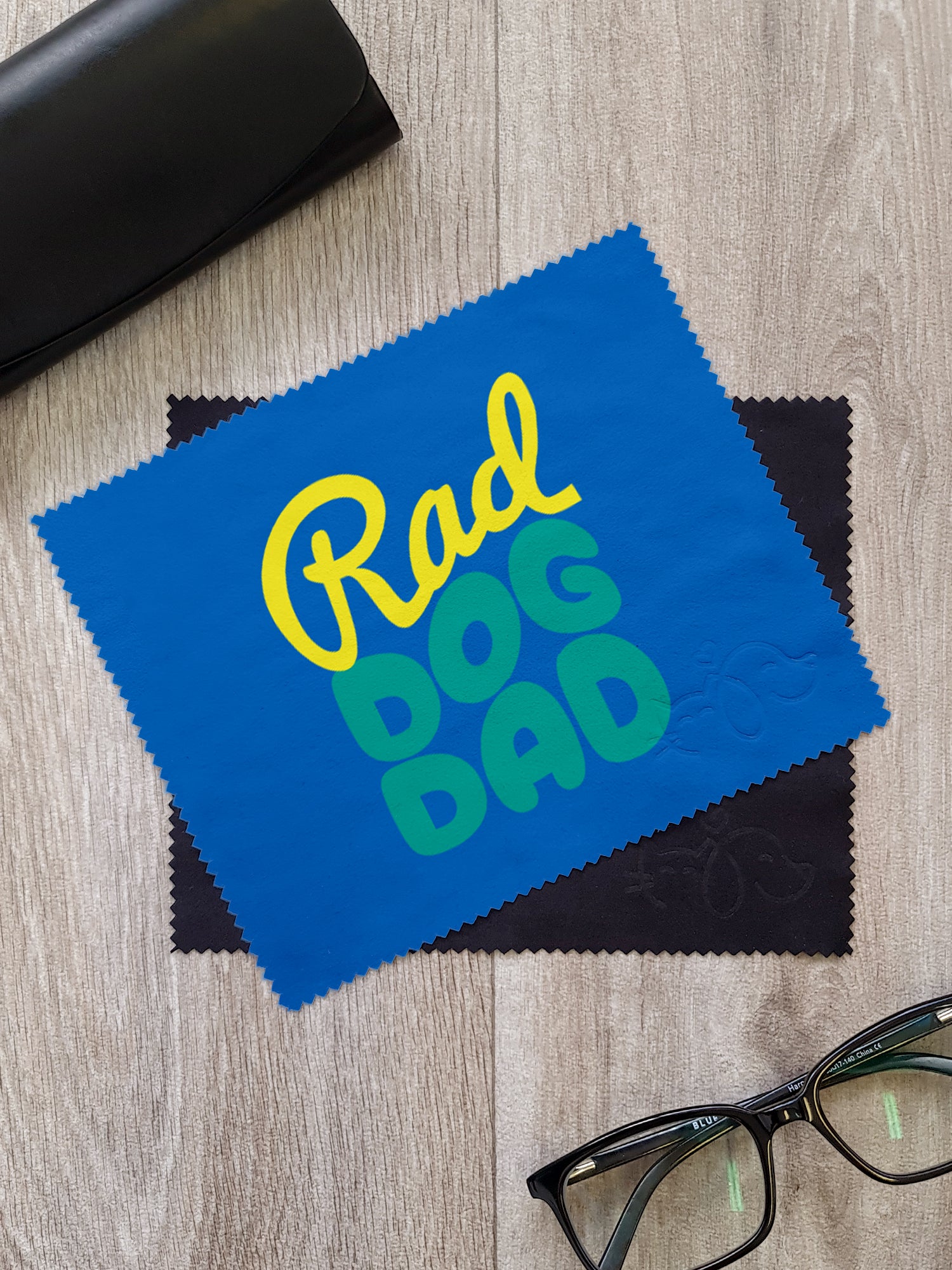 Rad Dog Dad Microfibre Suede Glasses Cleaning Cloths (Twinpack)