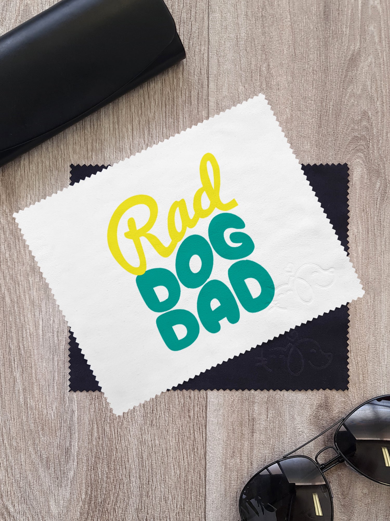 Rad Dog Dad Microfibre Suede Glasses Cleaning Cloths (Twinpack)