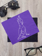 Sulphur-Crested Cockatoo Microfibre Suede Glasses Cleaning Cloths (Twinpack)
