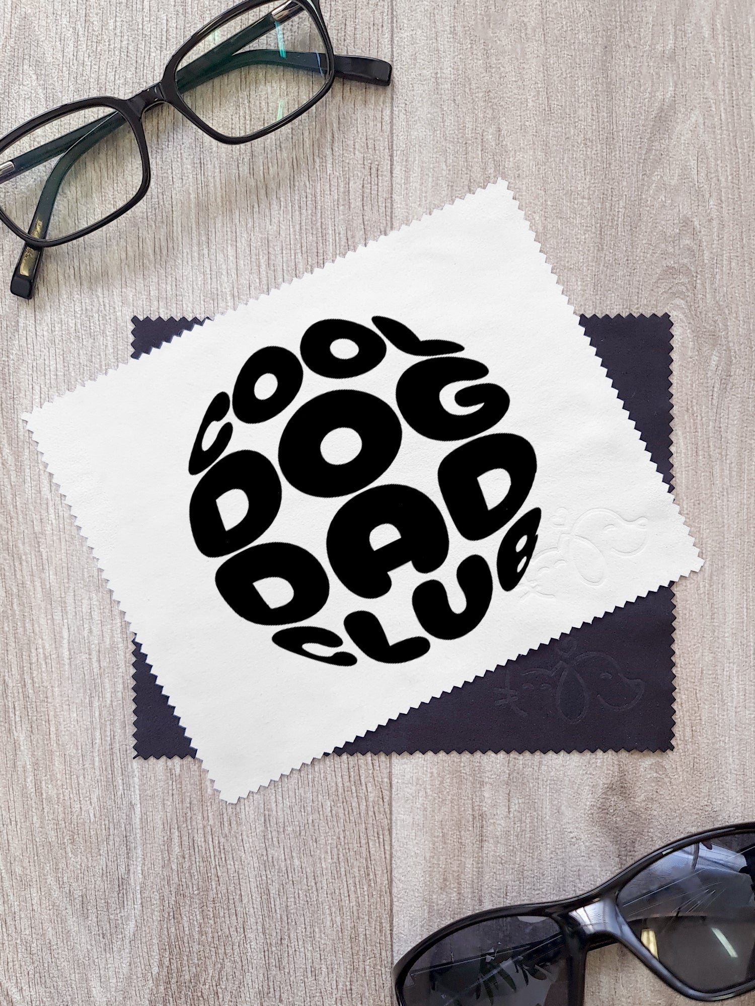 Cool Dog Dad Club Orb Microfibre Suede Glasses Cleaning Cloths (Twinpack)