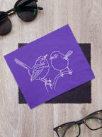 Superb Fairy Wren Microfibre Suede Glasses Cleaning Cloths (Twinpack)