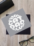 Cool Cat Dad Club Orb Microfibre Suede Glasses Cleaning Cloths (Twinpack)