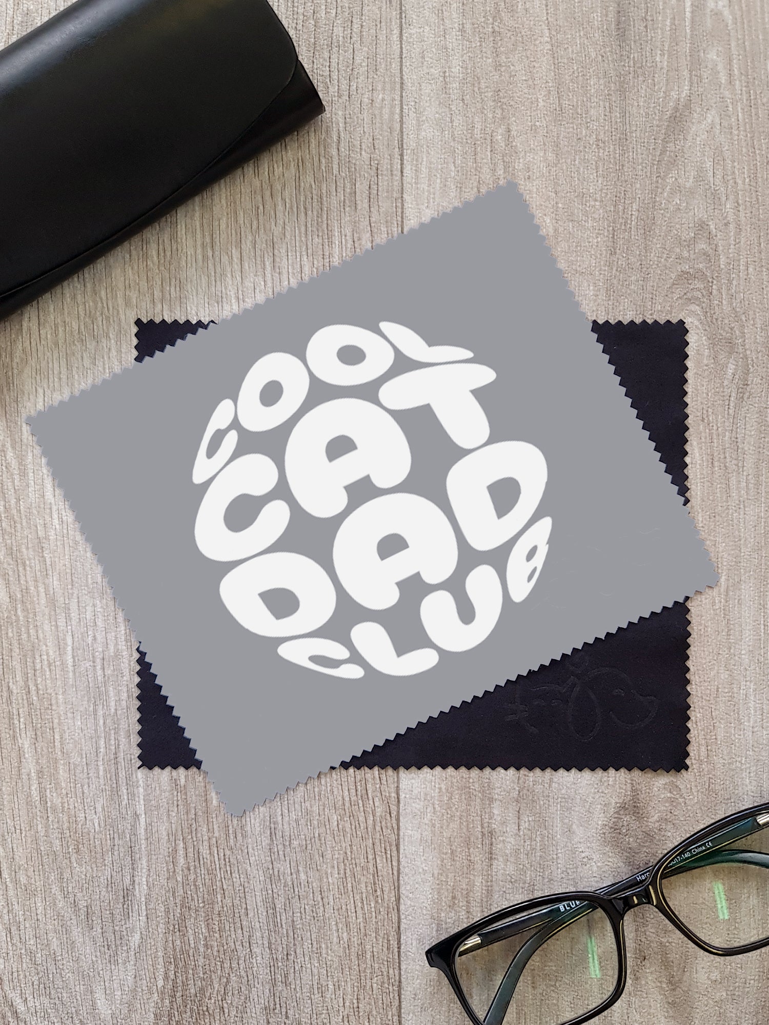 Cool Cat Dad Club Orb Microfibre Suede Glasses Cleaning Cloths (Twinpack)