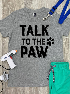 Talk To The Paw Youth Tee (Size 16, Pink) ***SALE***