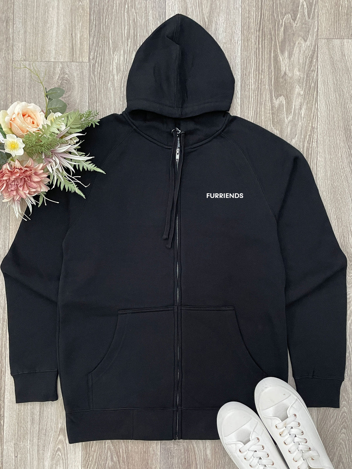 Furry zip up hoodie 2025