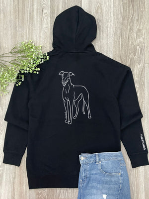 Greyhound Zip Front Hoodie